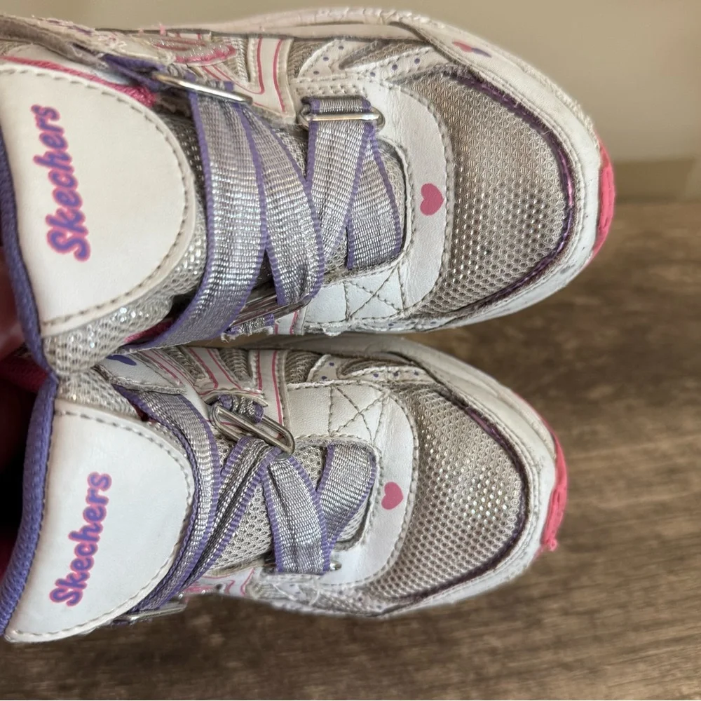 Piper Silver Sandals (New) Size 13 & Skechers in play condition Size 13.5